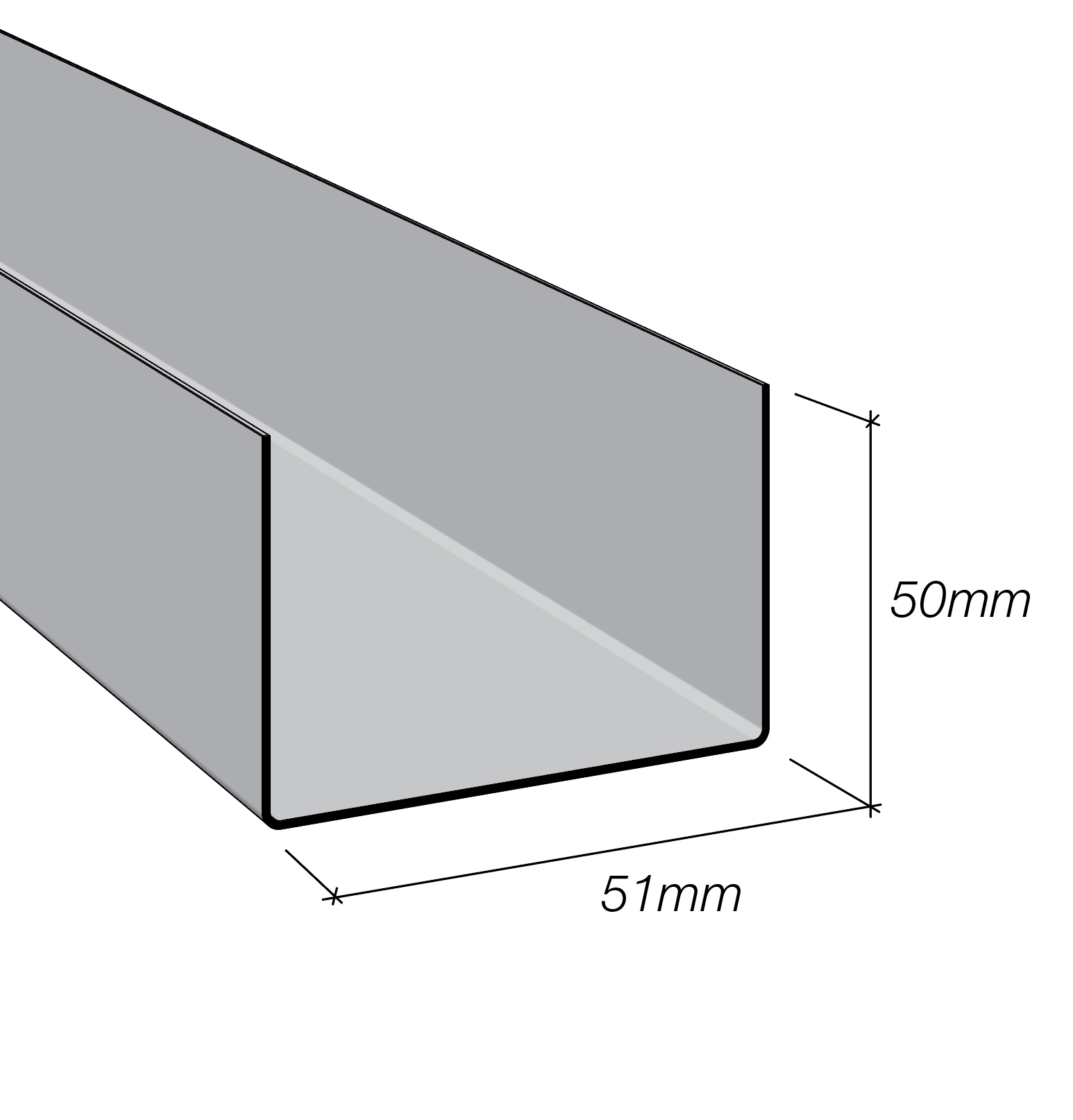 Deflection Head 51mm x 3m x 0.7mm BMT
